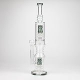 Bongzie Smokes Glass Bong 18" Glass water bong with Percolator and Diffuser 18" Glass water bong with Percolator and Diffuser