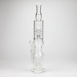 Bongzie Smokes Glass Bong 18" Glass water bong with Percolator and Diffuser 18" Glass water bong with Percolator and Diffuser