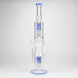 Bongzie Smokes Glass Bong 18" Glass water bong with Percolator and Diffuser 18" Glass water bong with Percolator and Diffuser