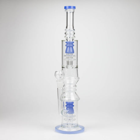 Bongzie Smokes Glass Bong 18" Glass water bong with Percolator and Diffuser 18" Glass water bong with Percolator and Diffuser