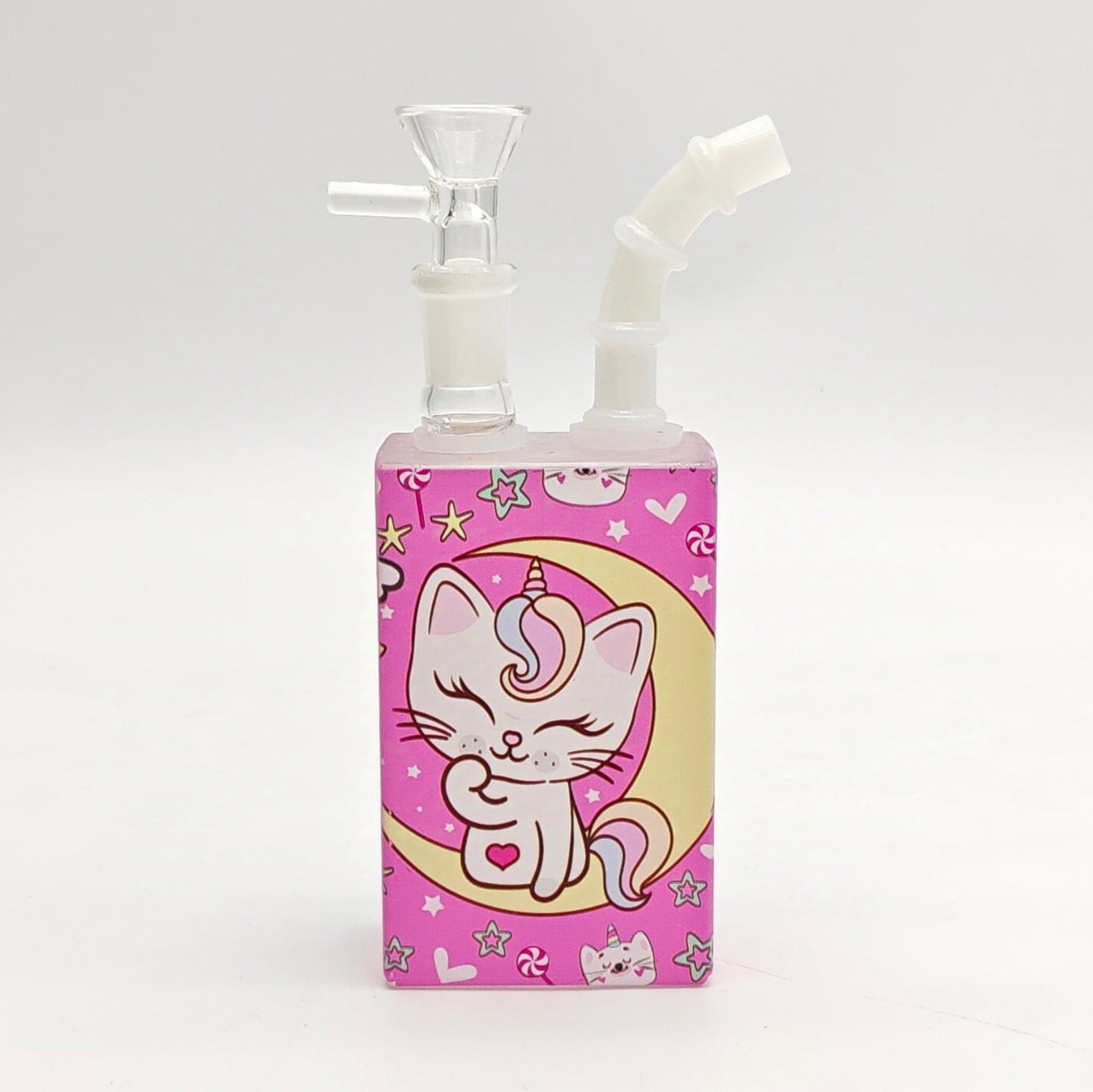 7.5" Straw-Top Juicy Box Glass Bong