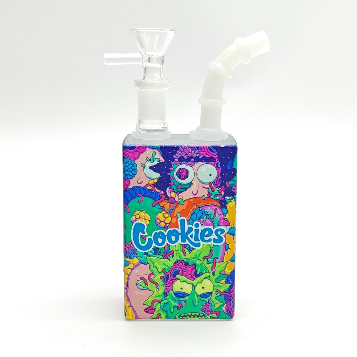 7.5" Straw-Top Juicy Box Glass Bong