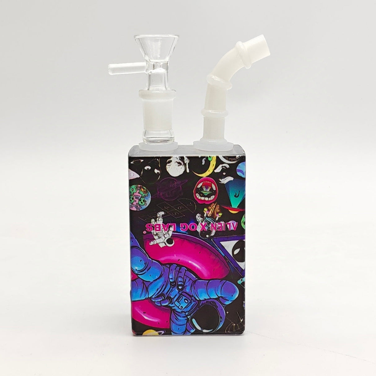 7.5" Straw-Top Juicy Box Glass Bong