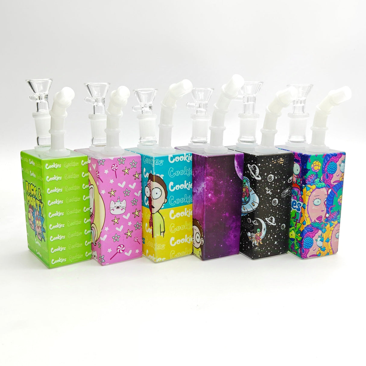 7.5" Straw-Top Juicy Box Glass Bong