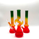 10 " Rasta Color Water pipe-Designs Assorted