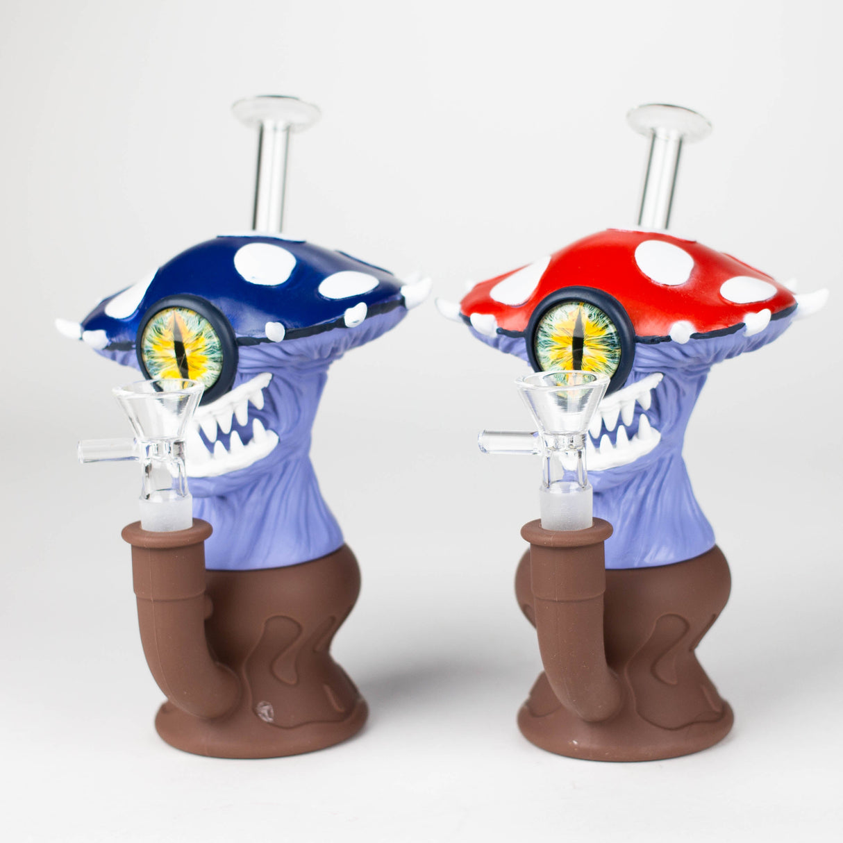 7.2" Mushroom Monster Vinyl Water Pipe