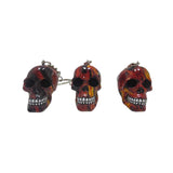 Resin Skull Keychain with Water Transfer Print