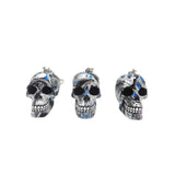 Resin Skull Keychain with Water Transfer Print