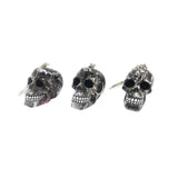 Resin Skull Keychain with Water Transfer Print