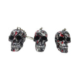 Resin Skull Keychain with Water Transfer Print