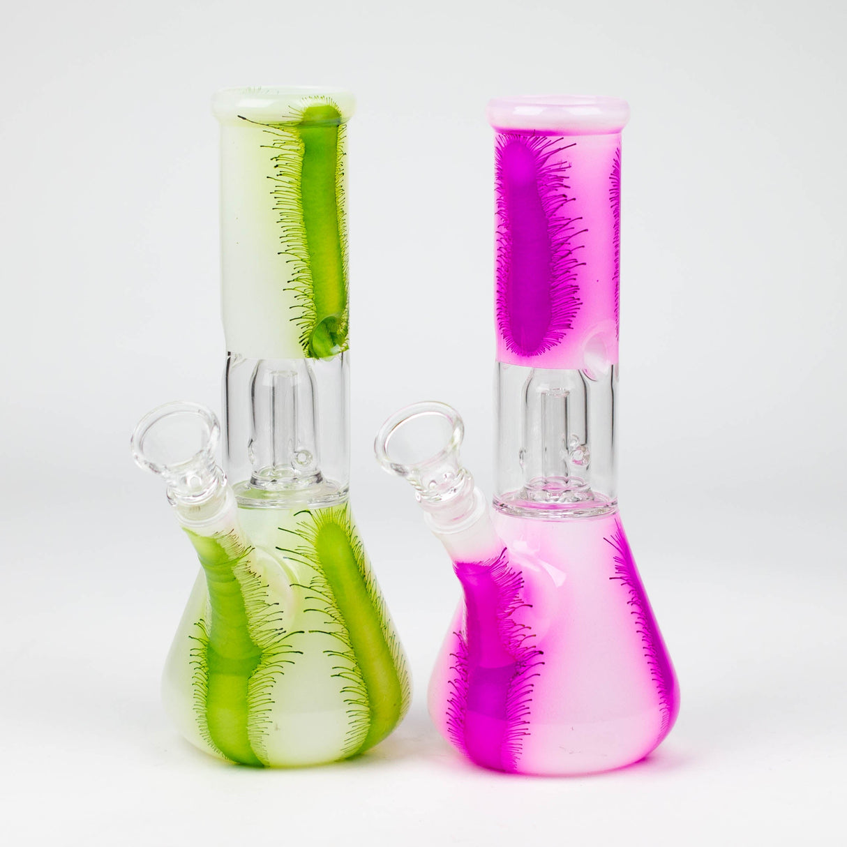 8" Assorted Single Dome Perc Beaker Bong