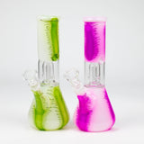 8" Assorted Single Dome Perc Beaker Bong