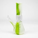 8" Assorted Single Dome Perc Beaker Bong