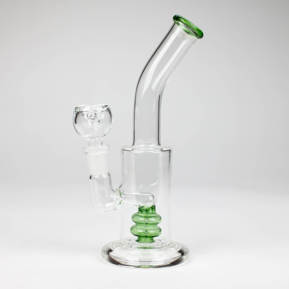 Bongzie Smokes Glass Bong 7.5" Bent Neck Stemless Glass Bong with Water Diffuser 7.5" Bent Neck Stemless Glass Bong | Canada