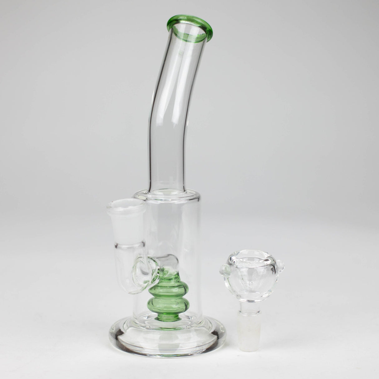Bongzie Smokes Glass Bong 7.5" Bent Neck Stemless Glass Bong with Water Diffuser 7.5" Bent Neck Stemless Glass Bong | Canada