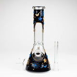 777 Smoke Glass Bong 10-Inch 3D Sky Design Glass Beaker Bong 10" 3D Sky Design Beaker 