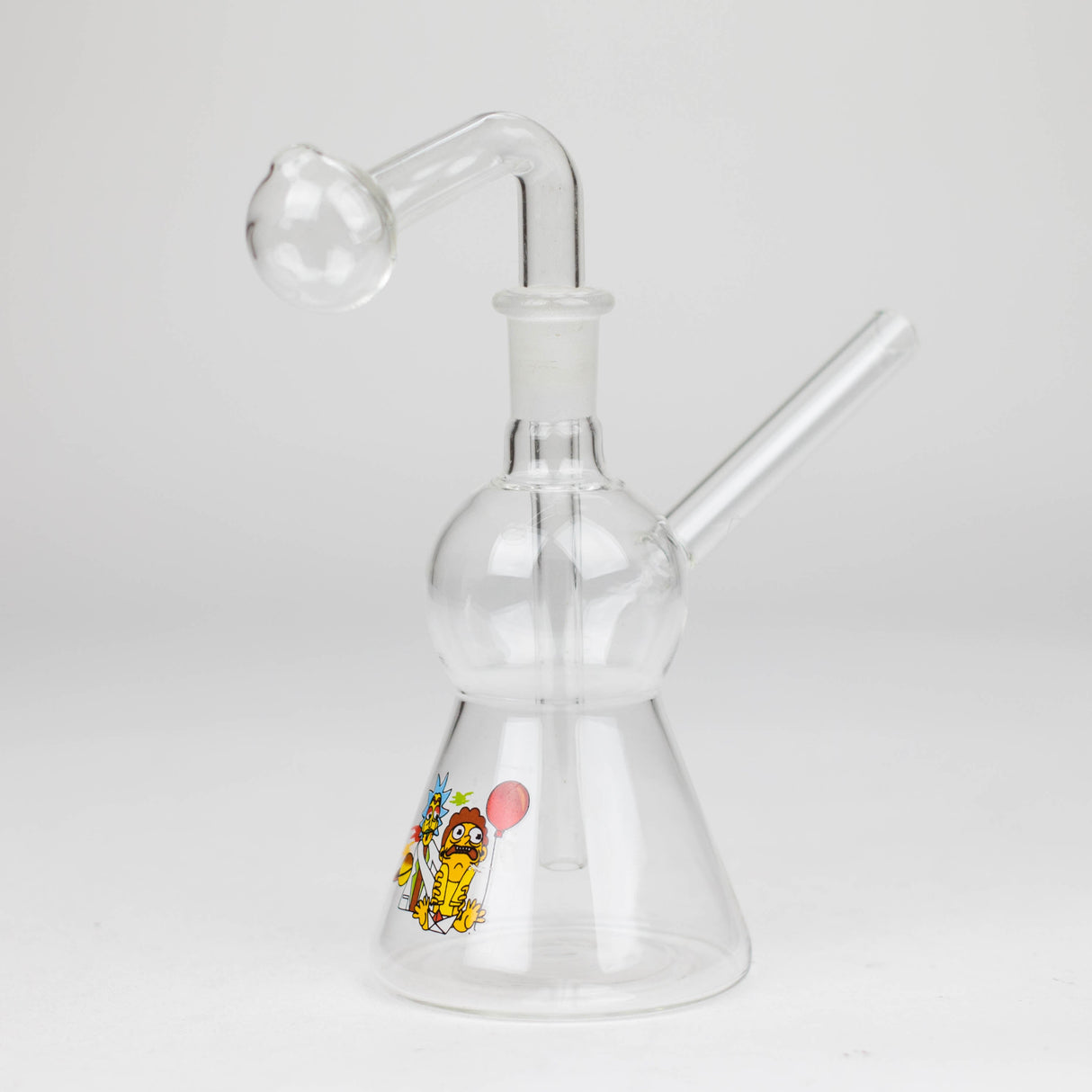 6.5" Sticker Glass Oil Rig with 14 mm Joint