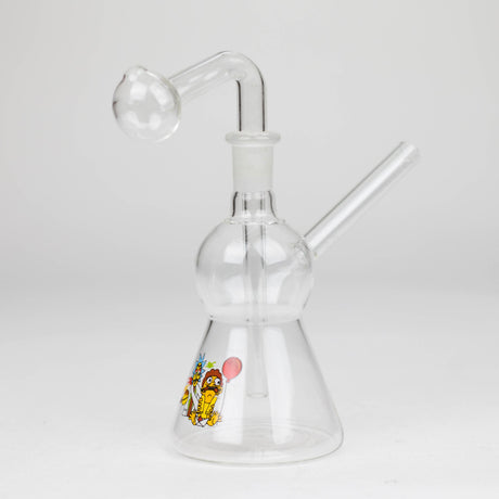 Bongzie Smokes Glass Rig 6.5" Sticker Glass Oil Rig with 14 mm Joint Compact Glass Oil Rig | Canada