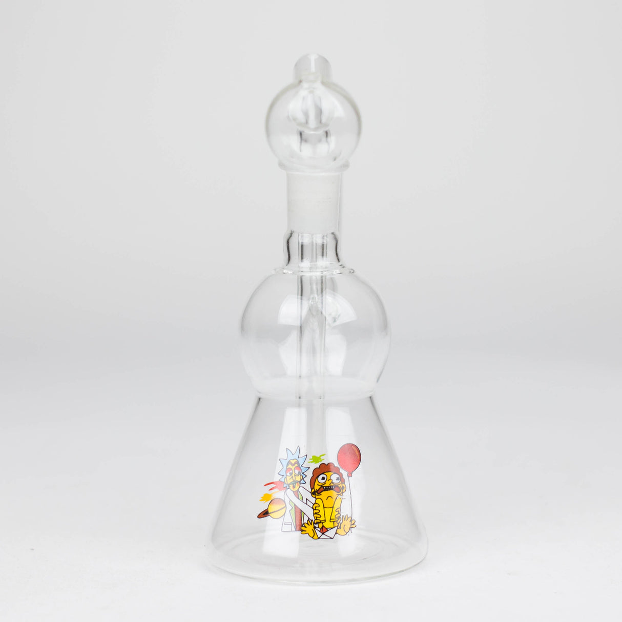 6.5" Sticker Glass Oil Rig with 14 mm Joint