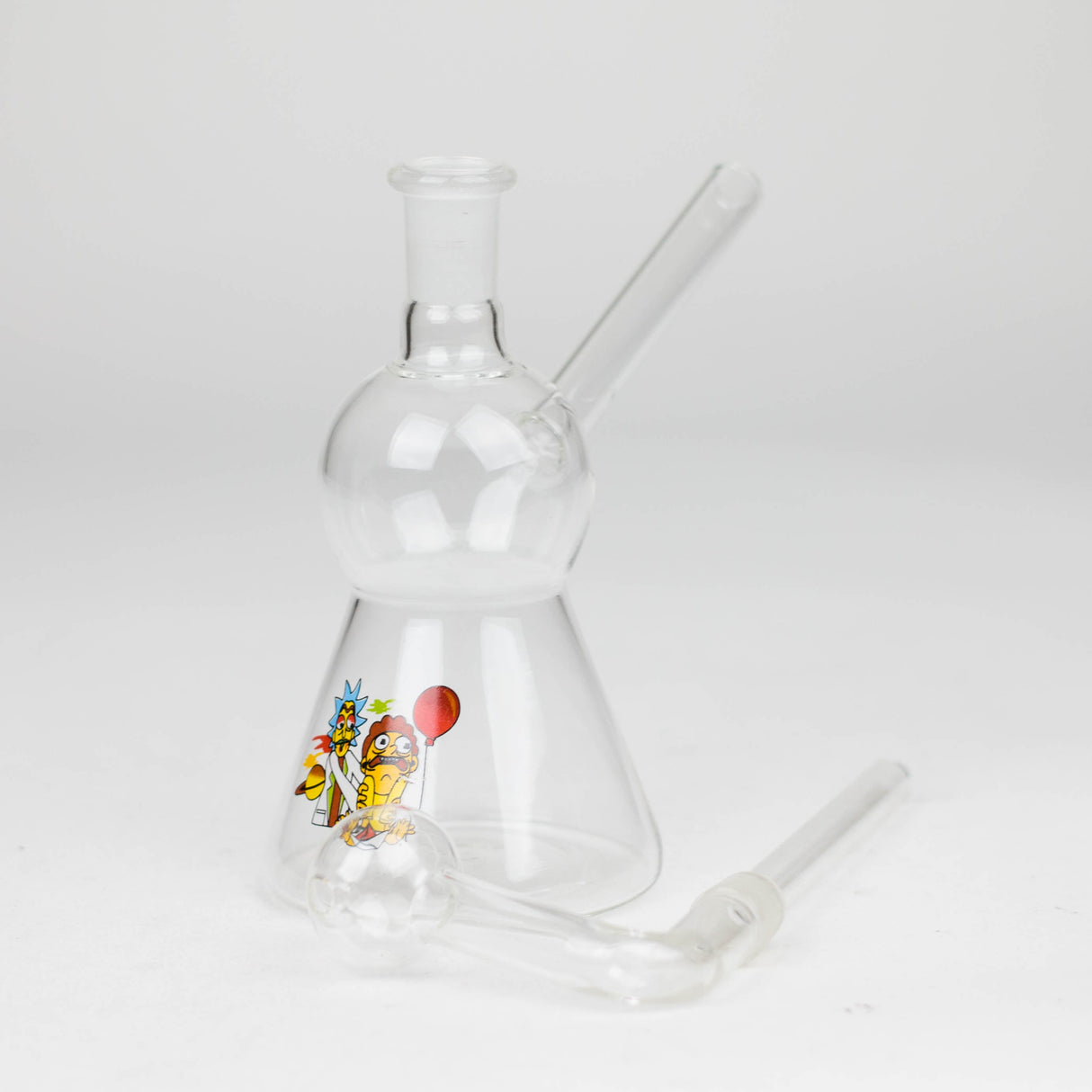 6.5" Sticker Glass Oil Rig with 14 mm Joint