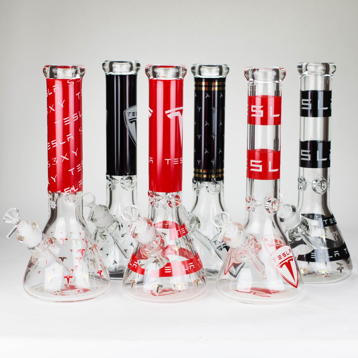 TSLA 14" Glow-in-the-Dark 9mm Glass Bong