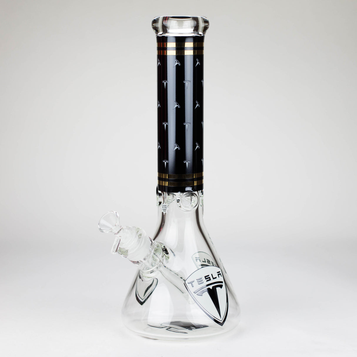 TSLA 14" Glow-in-the-Dark 9mm Glass Bong