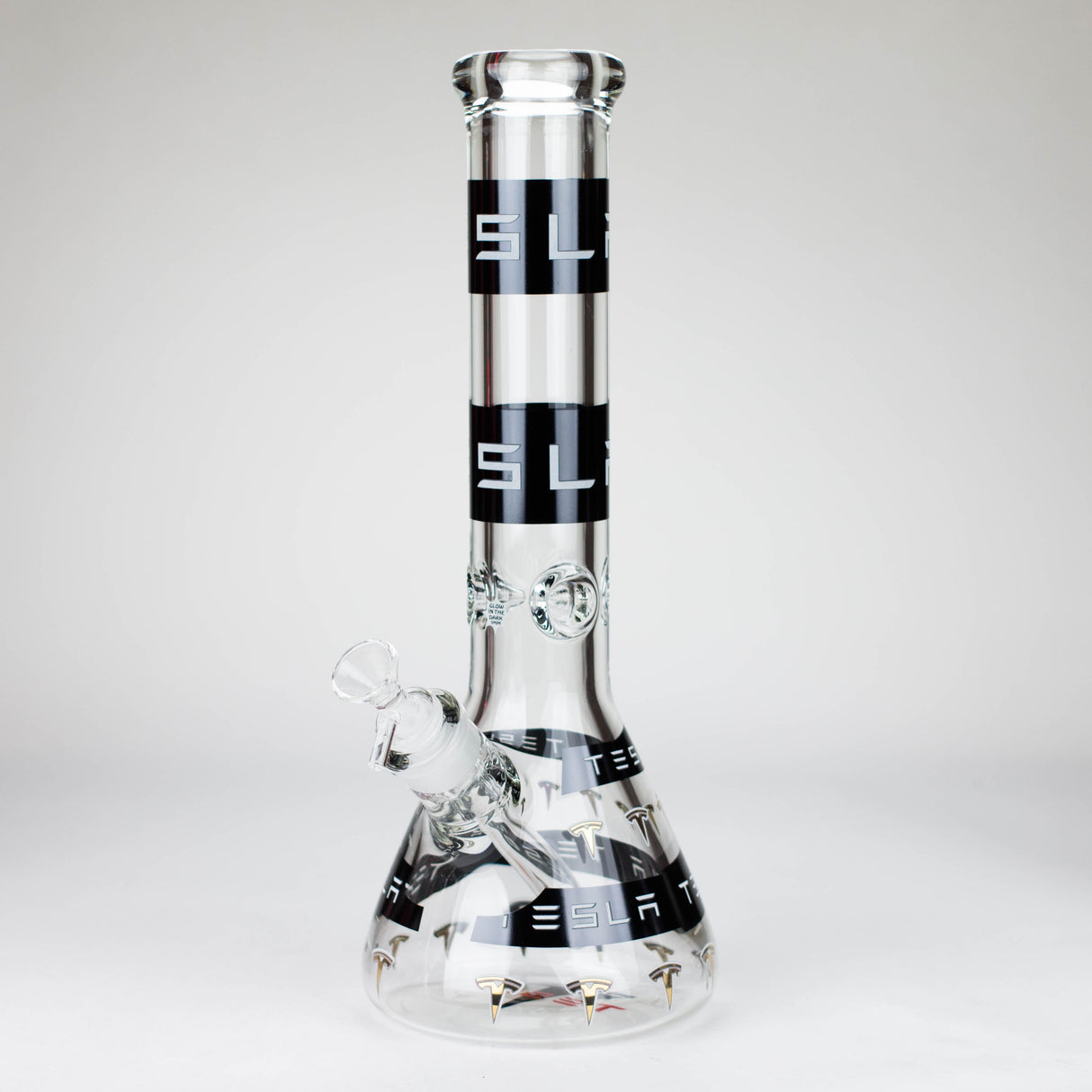 TSLA 14" Glow-in-the-Dark 9mm Glass Bong