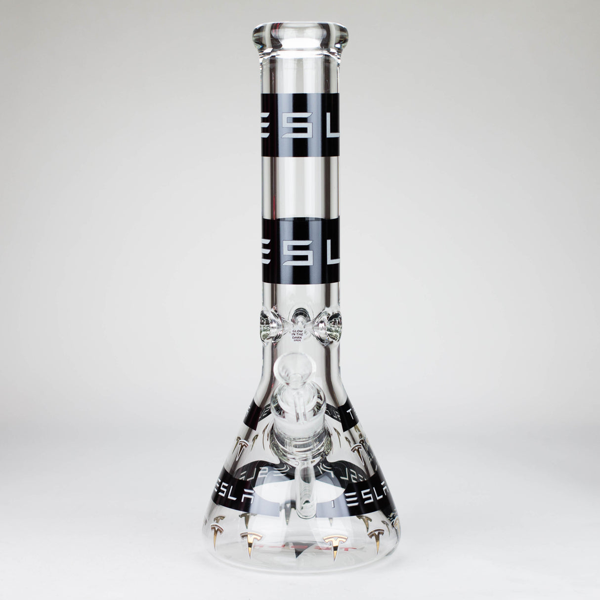 TSLA 14" Glow-in-the-Dark 9mm Glass Bong