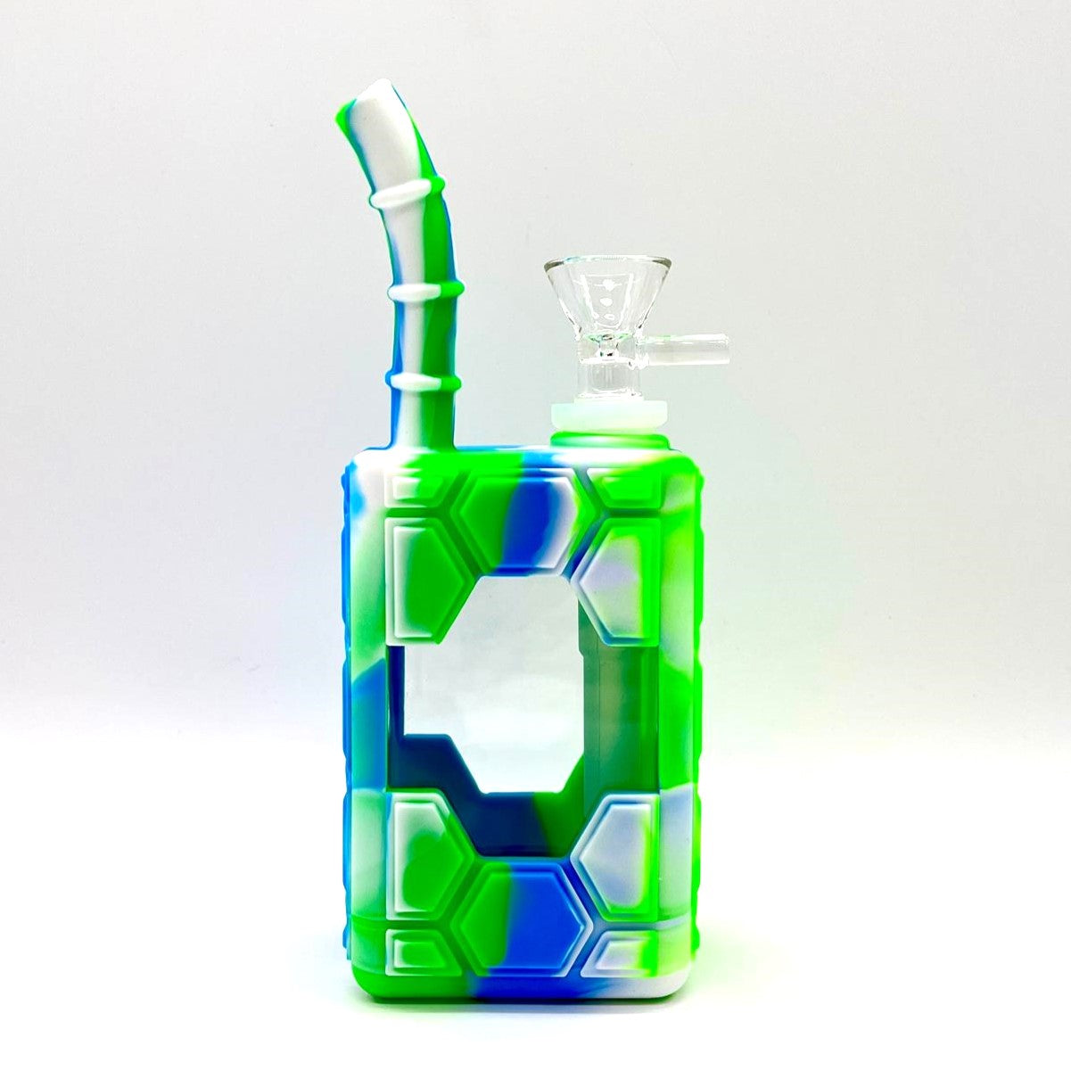 7" Silicone Juice Box Bong with Logo