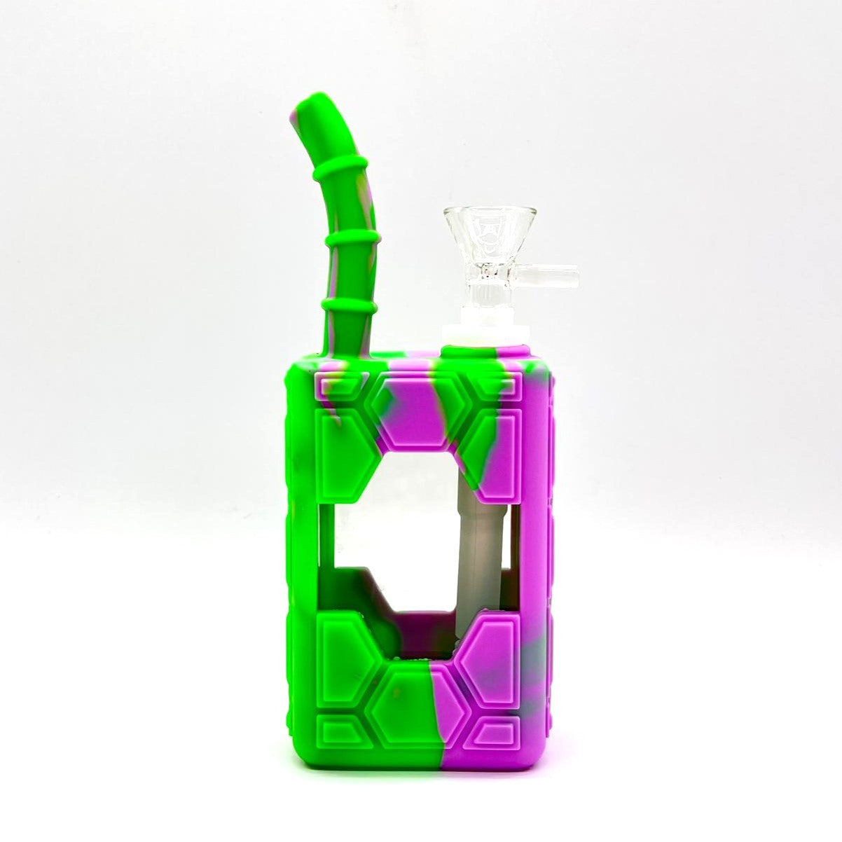 7" Silicone Juice Box Bong with Logo