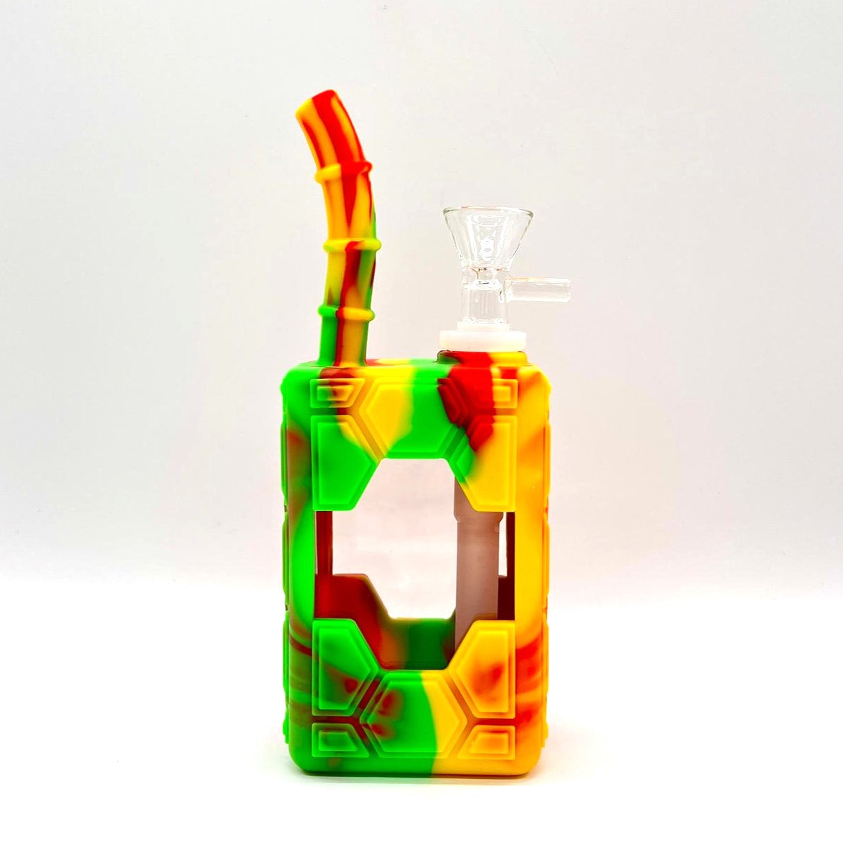 7" Silicone Juice Box Bong with Logo