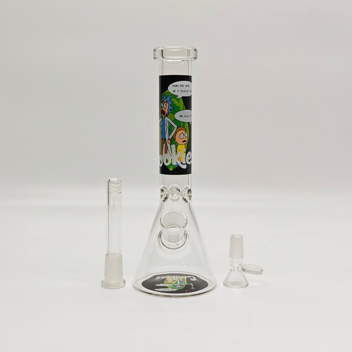 9" Character Design Beaker Bong with Diffused Downstem