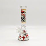 9" Character Design Beaker Bong with Diffused Downstem