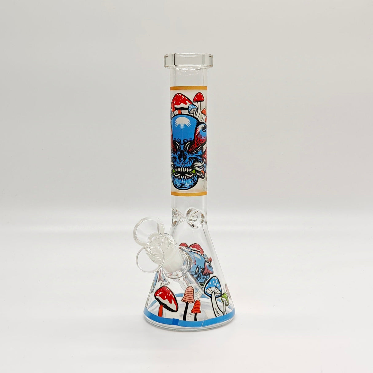 9" Character Design Beaker Bong with Diffused Downstem