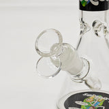 9" Character Design Beaker Bong with Diffused Downstem