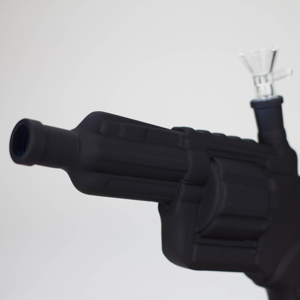 7.5" Matte Pistol-Shaped Glass Bong