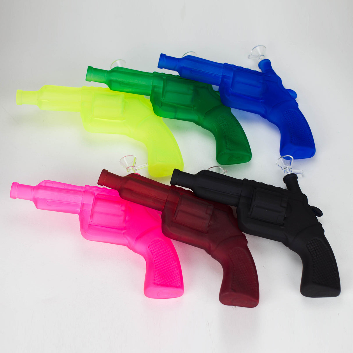 7.5" Matte Pistol-Shaped Glass Bong