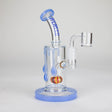 WENEED® Glass Rig WENEED Pumpkin Flow 7" Quartz Banger Rig WENEED 7" Pumpkin Flow Stemless Dab Rig