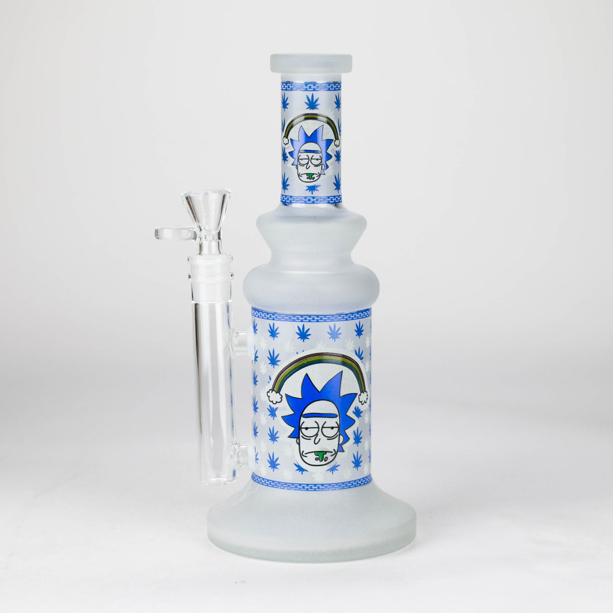 10" Cosmic Phantom Glow Glass Bong