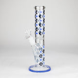 10" Maple Leaf Straight Tube Glass Bong