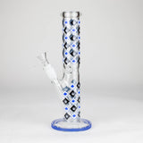 10" Maple Leaf Straight Tube Glass Bong