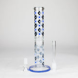 10" Maple Leaf Straight Tube Glass Bong