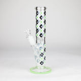 10" Maple Leaf Straight Tube Glass Bong