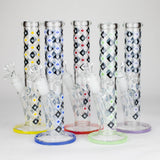 10" Maple Leaf Straight Tube Glass Bong