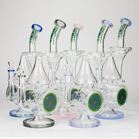 WENEED® Glass Bong WENEED | 14.5" Orbit Cyclone Glass Bong WENEED | 14.5" Orbit Cyclone Glass Bong