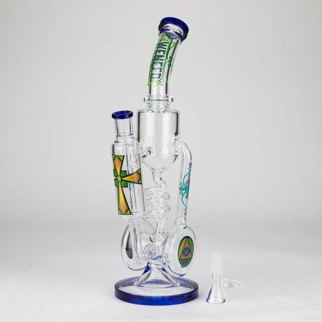 WENEED® Glass Bong WENEED | 14" Spiral Recycler Glass bong WENEED | 14" Spiral Recycler Glass bong