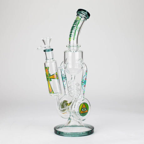 WENEED® Glass Bong WENEED | 14" Spiral Recycler Glass bong WENEED | 14" Spiral Recycler Glass bong