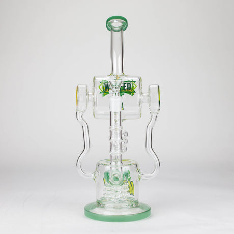 WENEED® Glass Bong WENEED Pulse Helix 14" Stemless Glass Dab Rig WENEED Pulse Helix 14" Glass Dab Rig | Canada