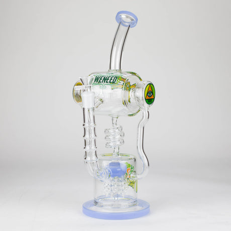 WENEED® Glass Bong WENEED Pulse Helix 14" Stemless Glass Dab Rig WENEED Pulse Helix 14" Glass Dab Rig | Canada
