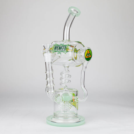 WENEED® Glass Bong WENEED Pulse Helix 14" Stemless Glass Dab Rig WENEED Pulse Helix 14" Glass Dab Rig | Canada